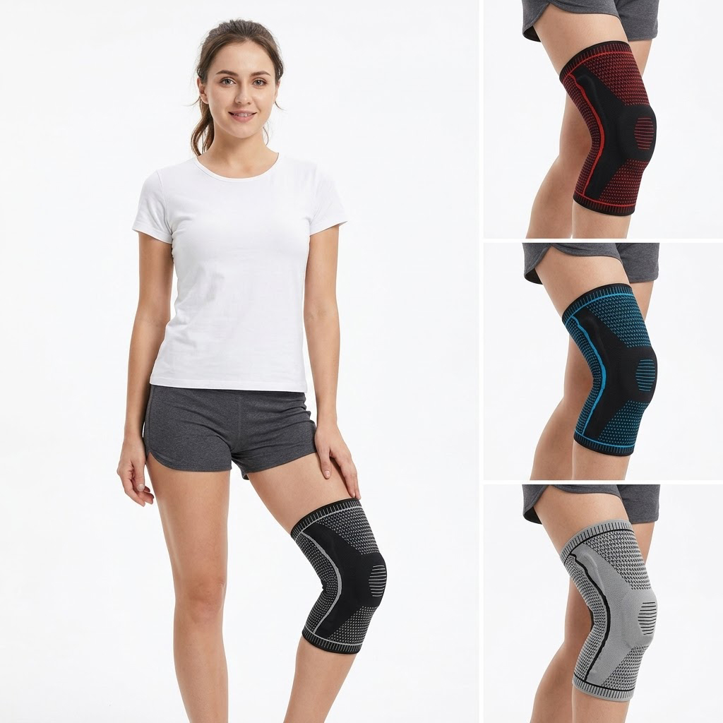 دعامة ركبة واحدة مع دعم زنبركي - مراجعة Knee Sleeve Pair وسعره