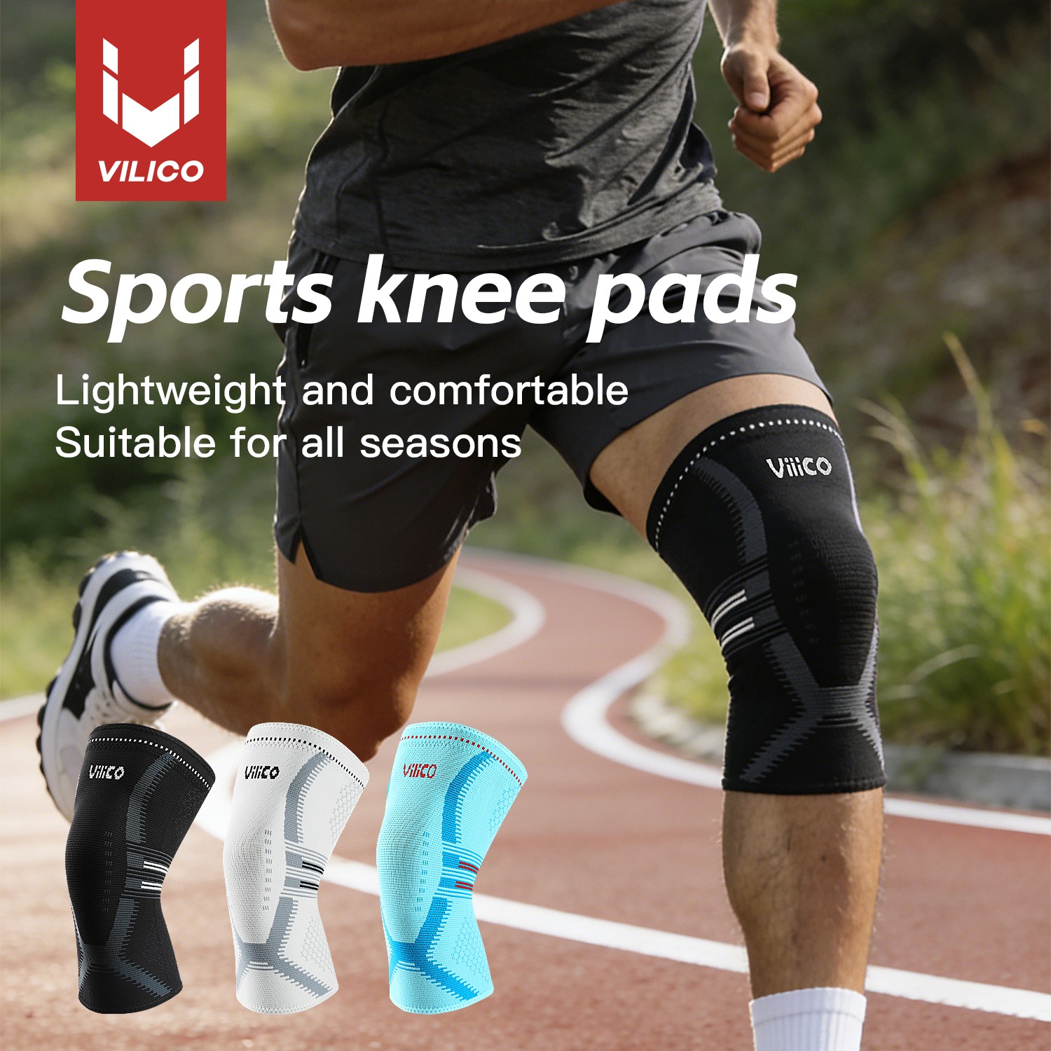 دعامة ركبة للنساء والرجال - غط - مراجعة Knee Sleeve Pair وسعره
